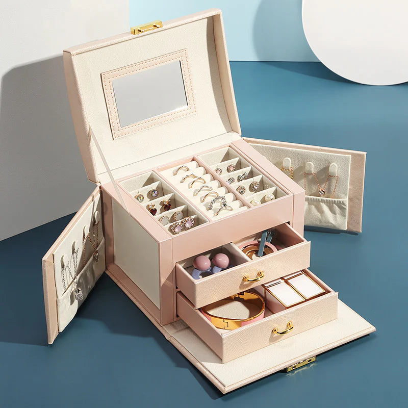 Luxury Leather Jewelry Box
