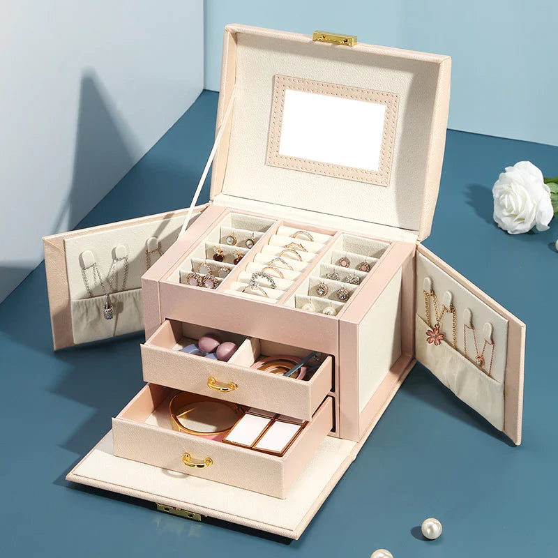 Luxury Leather Jewelry Box