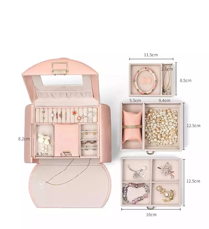 Luxury PU Leather Jewelry Box