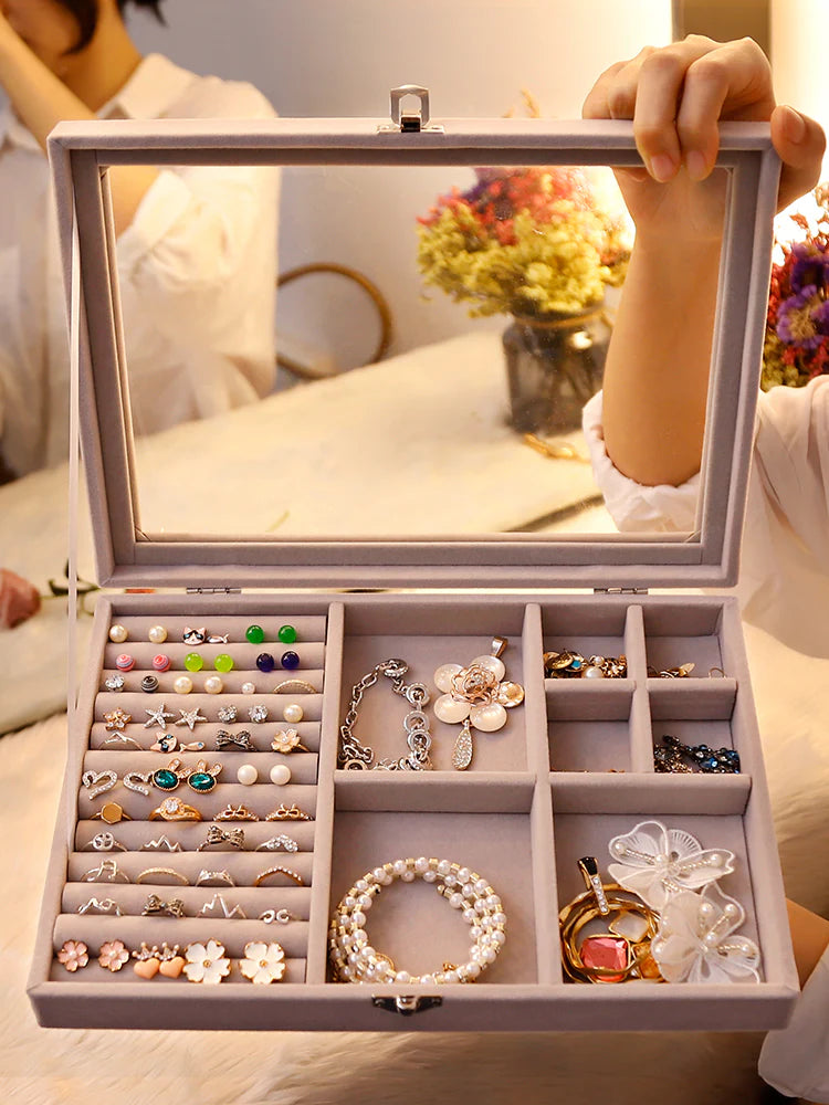 Velvet Jewellery Storage Box